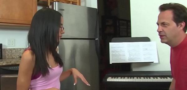  Amateur teen fucks her piano teacher